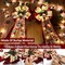 2 Pcs Prelit Christmas Bows Decor with 20 Lights, Santa Bells Black Red Buffalo Plaid Xmas Bows 20" by 11" Christmas Tree Wreaths Garland Bow Battery Powered Christmas Decorations Home Indoor Outdoor